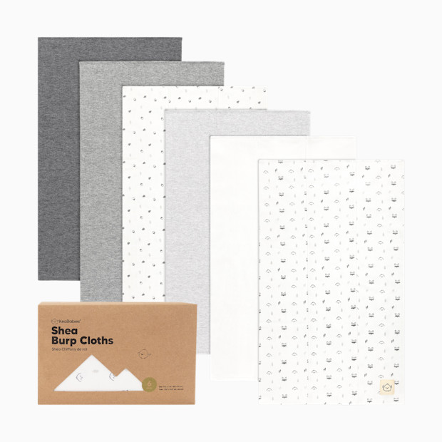 KeaBabies Shea Burp Cloths (6 Pack).