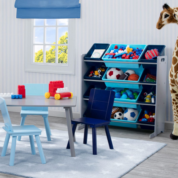 Delta Children Toy Storage Organizer - Grey/Blue.
