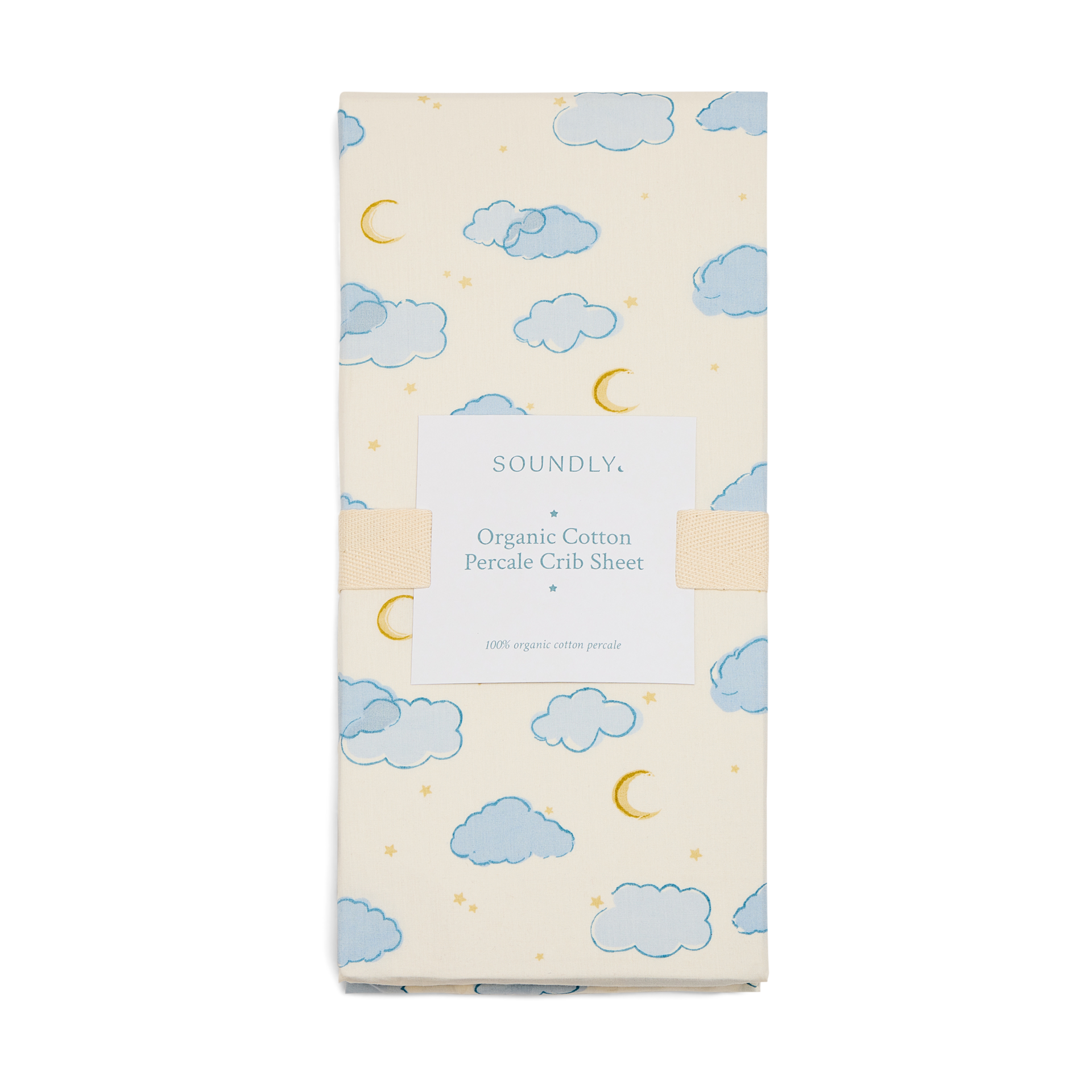 Soundly Percale Organic Crib Sheet - Celestial.