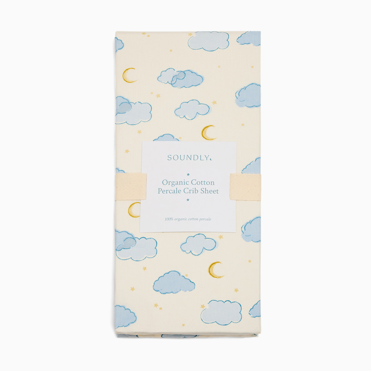 Soundly Percale Organic Crib Sheet - Celestial.