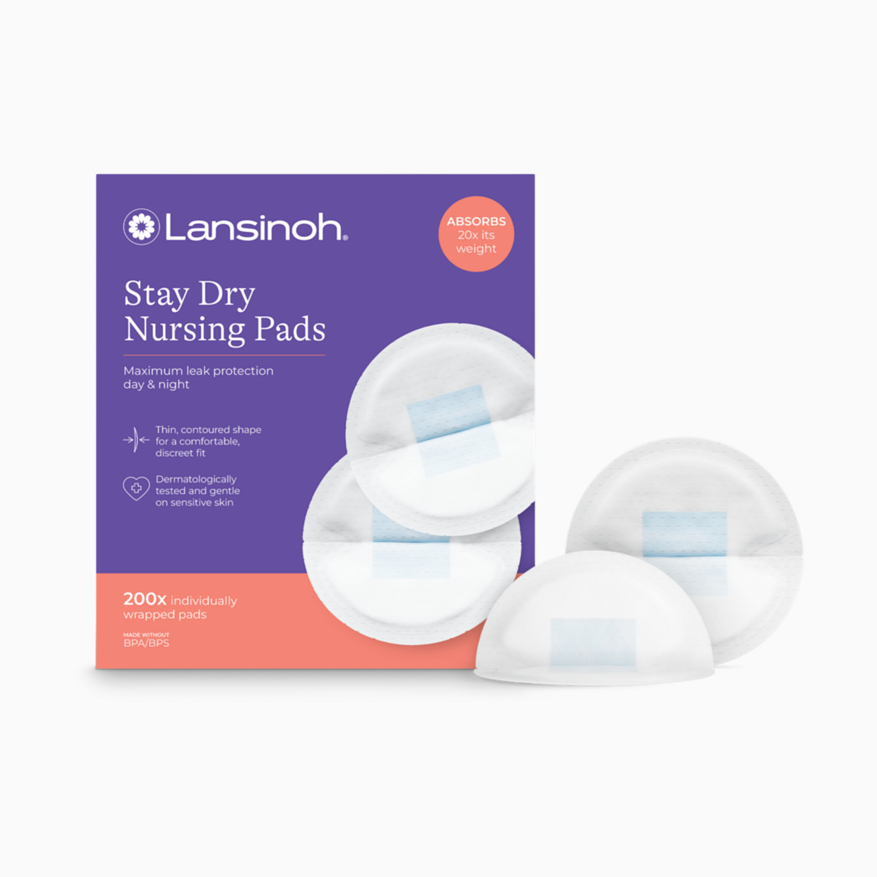 Lansinoh Stay Dry Disposable Nursing Pads - 200.