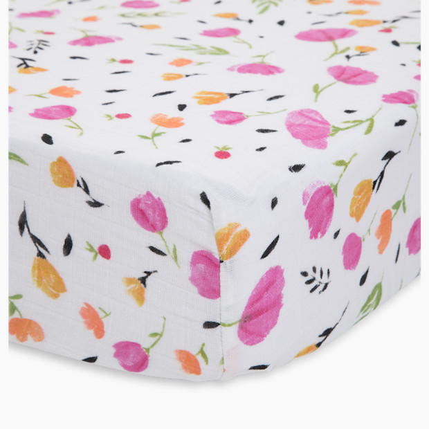 Little Unicorn Cotton Muslin Crib Sheet - Berry & Bloom.