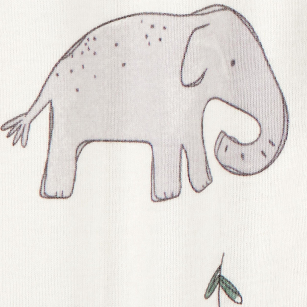 Carter's 2-Way Zip Cotton Sleep & Plays (2 Pack) - Striped Elephant, Newborn.