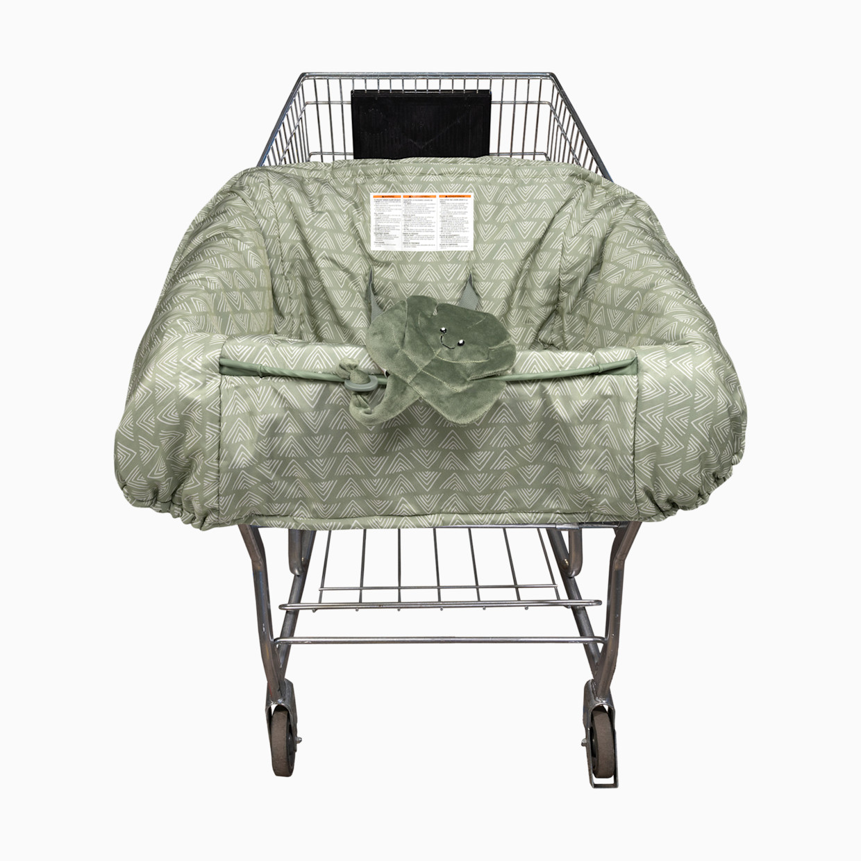 Boppy Shopping Cart Cover - Happy Green Leaf.