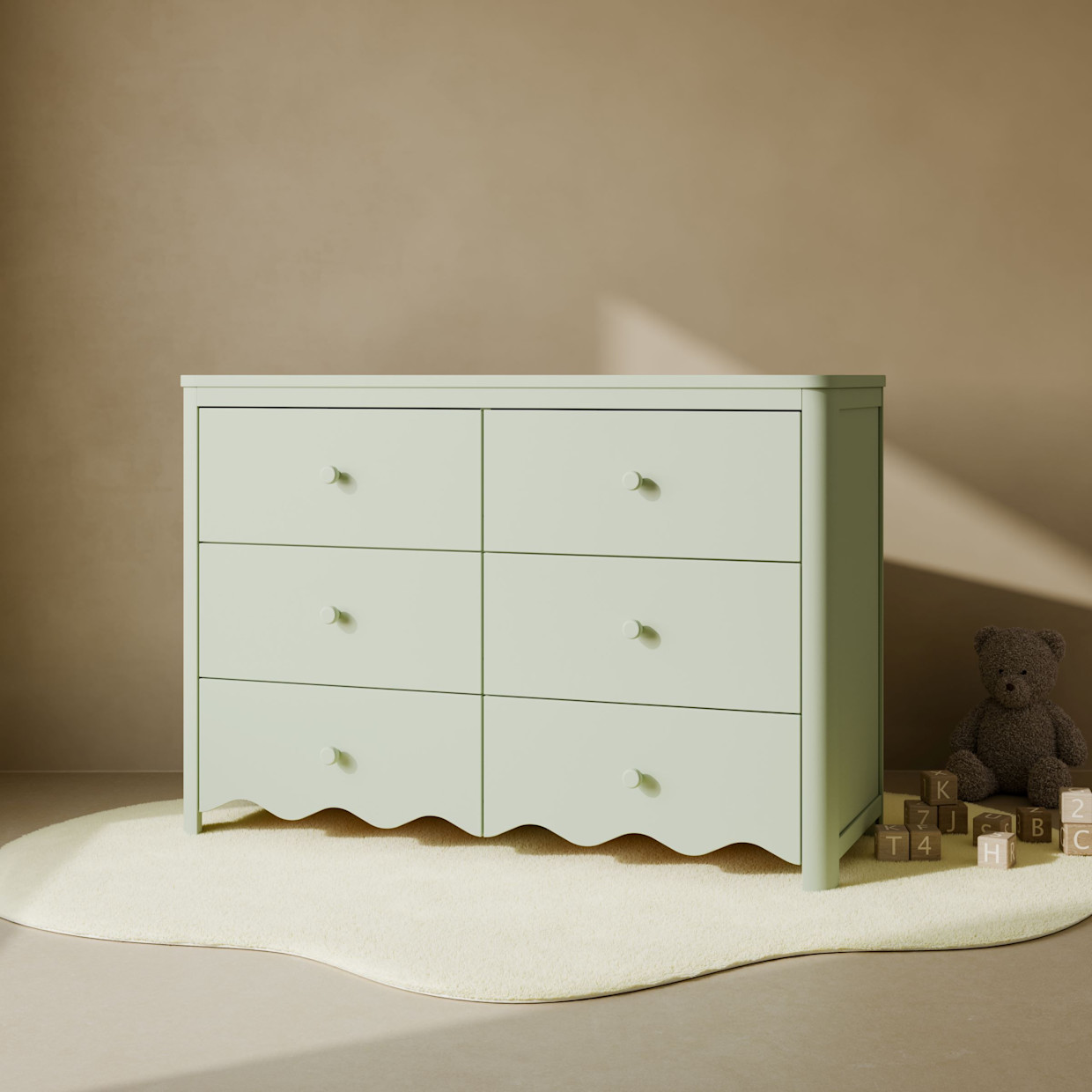 Storkcraft Casablanca 6 Drawer Dresser - Sage.