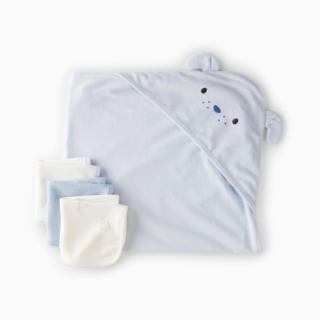 Carter's 4-Piece Towel and Washcloth Set - Blue.