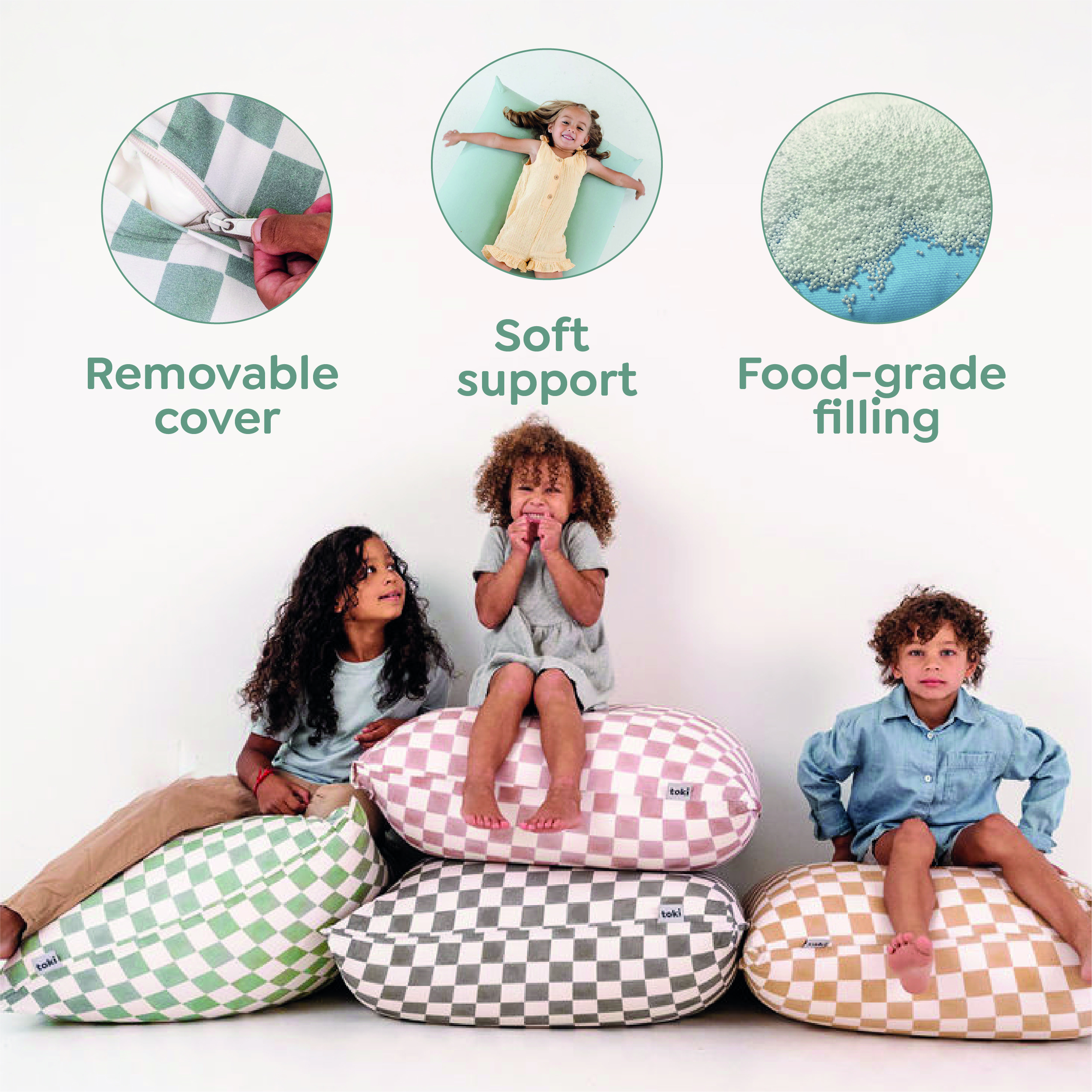 Toki Kids Bean Bag - Mudcloth.