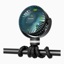 Momcozy Portable Stroller Fan, 8000mAh, 27H Ultra-long Battery Life, Detachable 4 Speed 360°Rotate, LED Night Light with 2 Modes, USB Rechargeable Handheld Cooling Fan for Travel, Car Seat, Bedroom