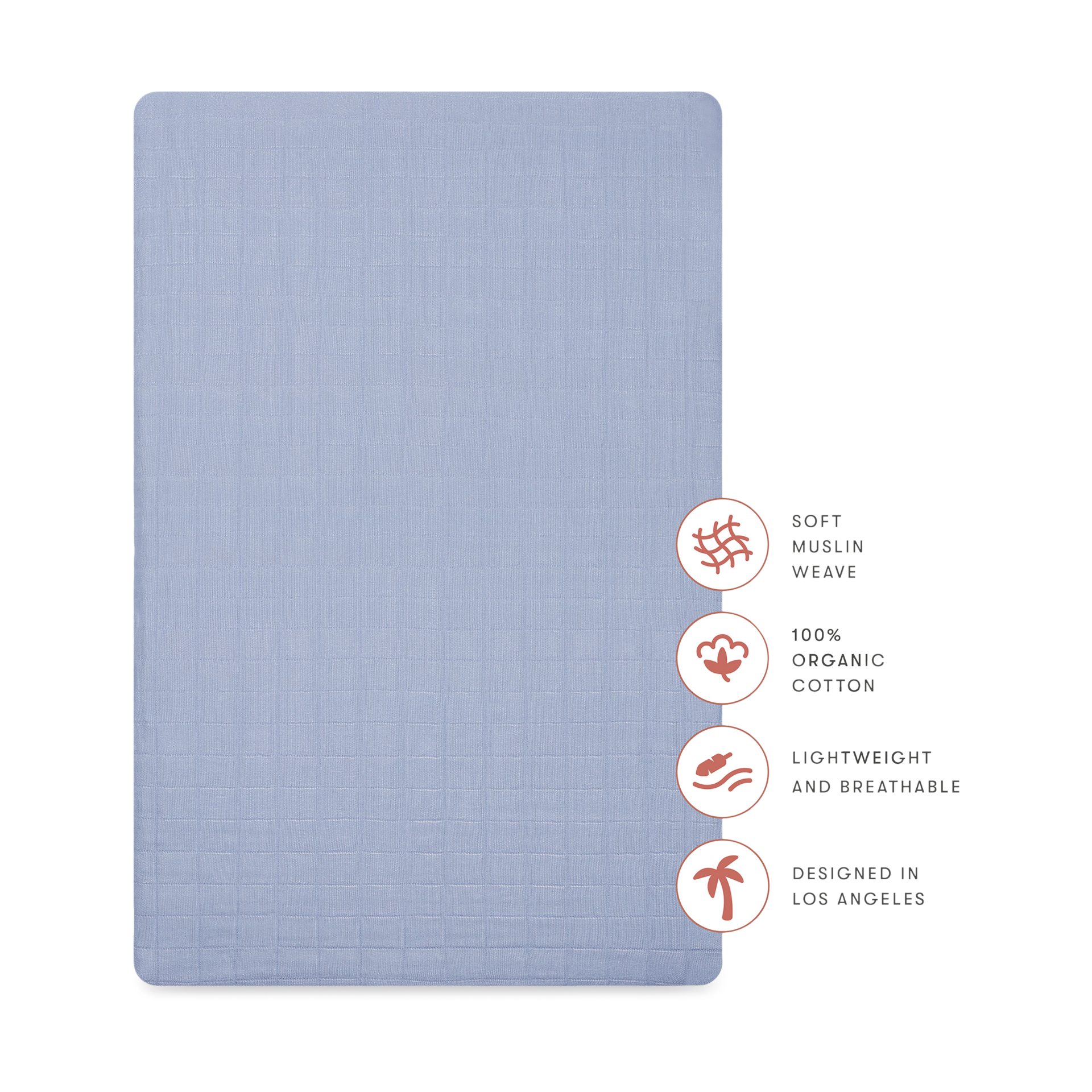 babyletto All-Stages Bassinet Sheet - Dewdrop.