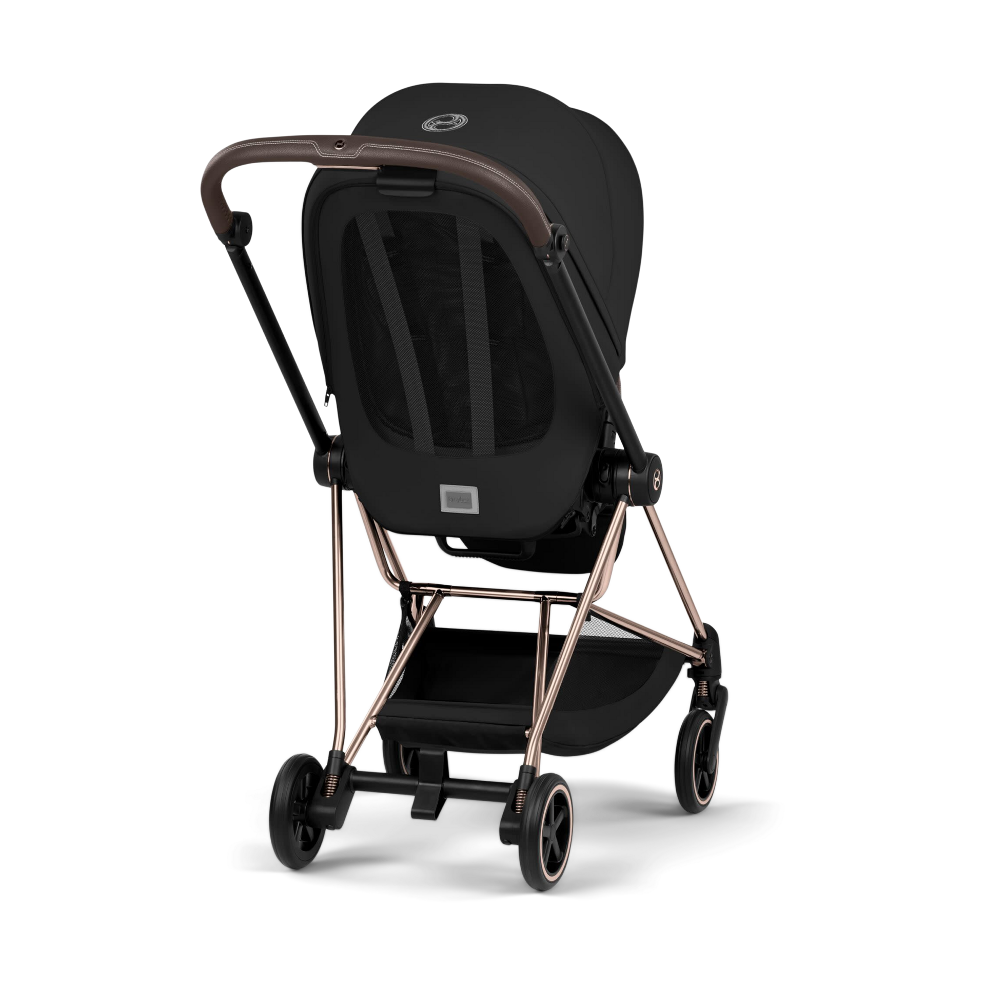 Cybex MIOS Stroller - Rose Gold Frame/Sepia Black Lux Seat.