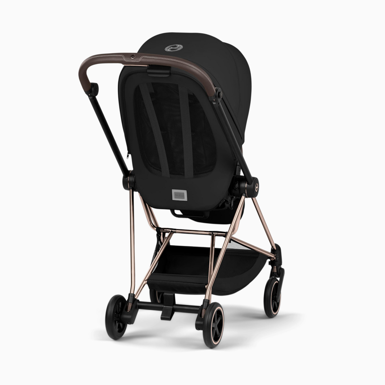Cybex MIOS Stroller - Rose Gold Frame/Sepia Black Lux Seat.