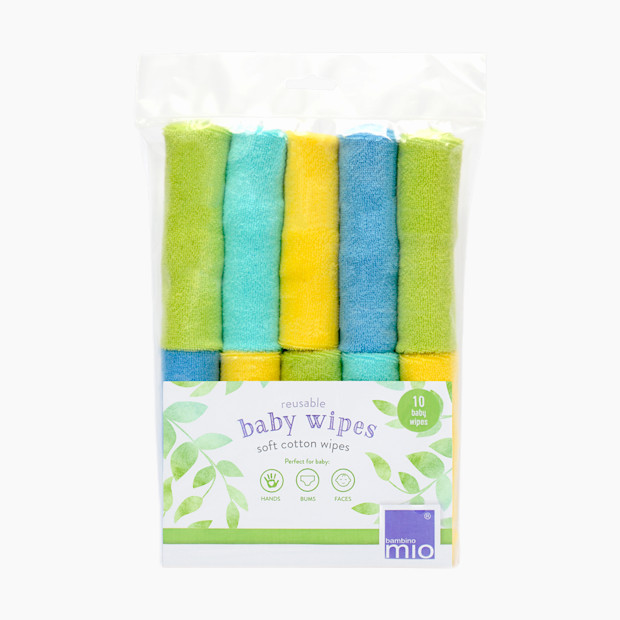 Bambino Mio Reusable Baby Wipes - Lime, 10.