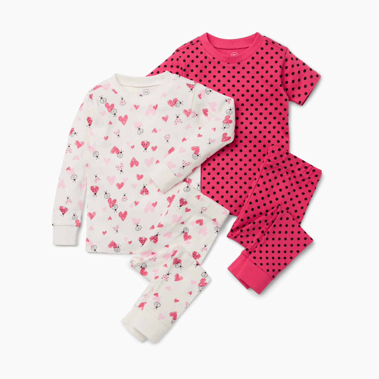 Small Story Pajamas Set 2 Pack - Little Ladybug, 12 M.