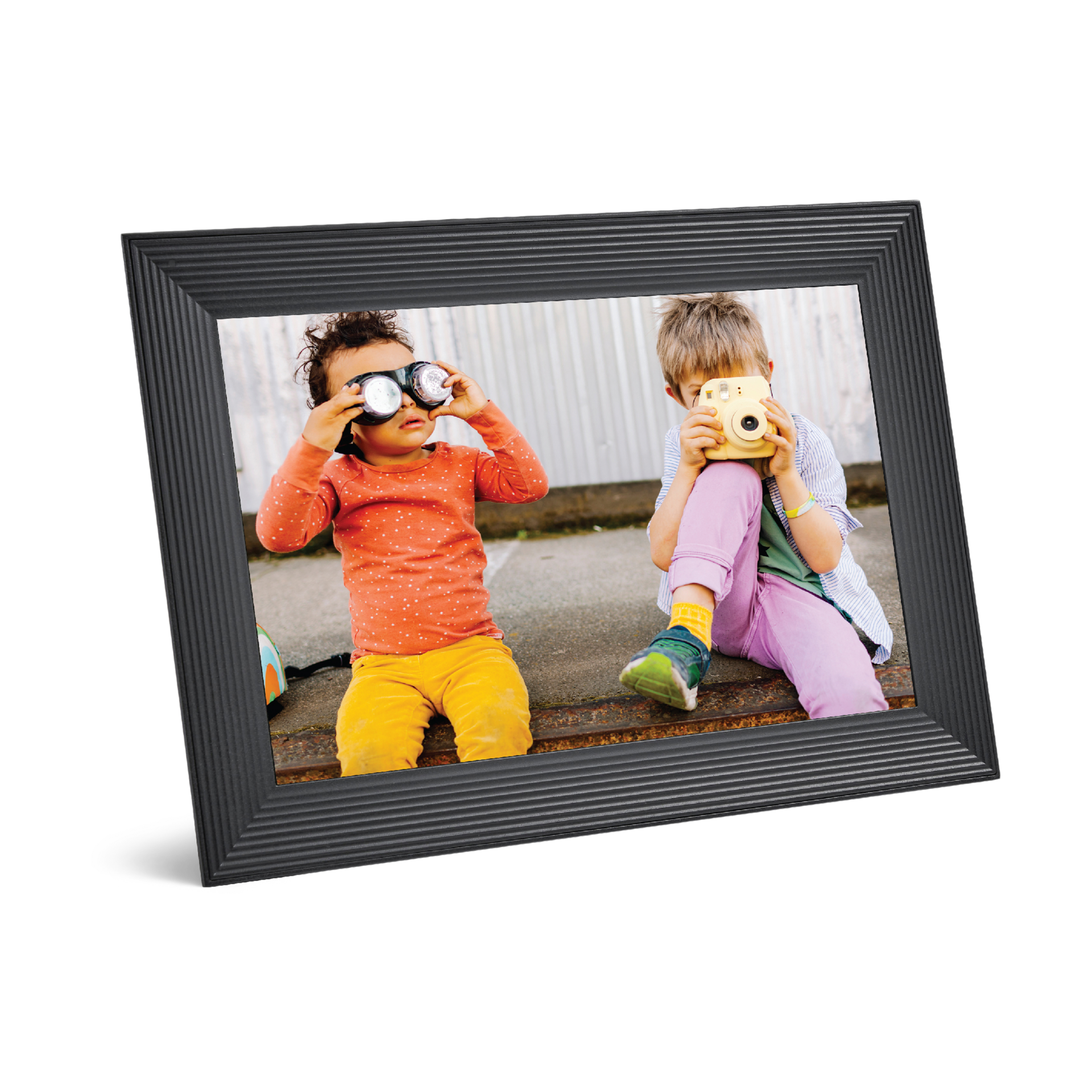Aura Frames Carver 10.1" WiFi Digital Picture Frame - Gravel.