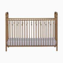 Little Seeds Ivy 3-in-1 Convertible Metal Crib, Gold