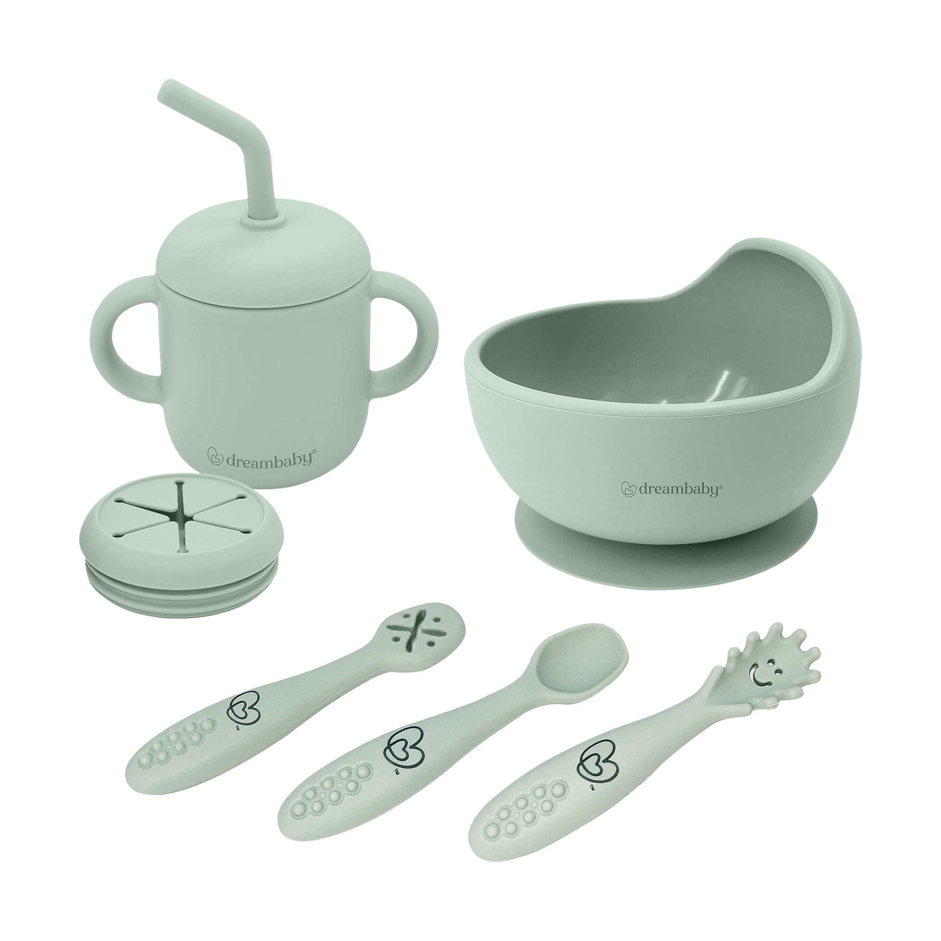 Dreambaby Mess-Free Toddler Silicone 6-Piece Set.