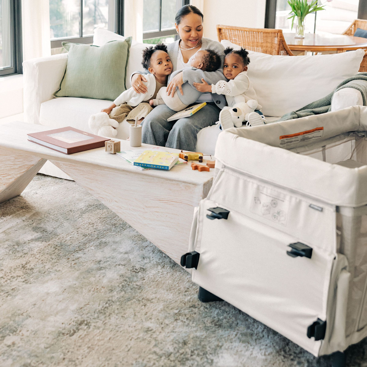 UPPAbaby Remi Travel Crib with Care Station - Charlie.