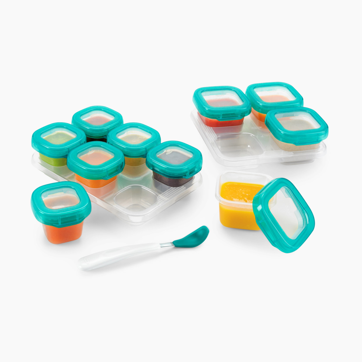 Leakproof Baby Food Storage - 12 Container Set, Small Plastic Containers with