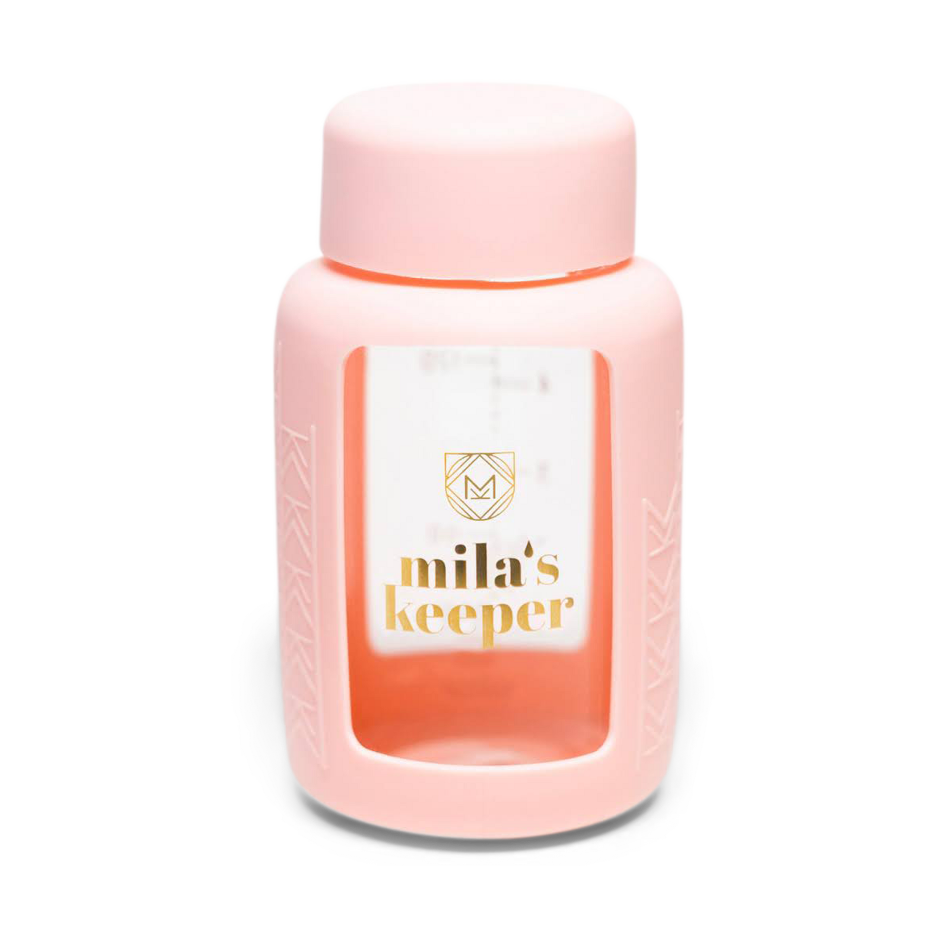 Mila's Keeper Glass Breast Milk Storage Bottles, 2 Pack - Pink Sands, Standard, 2.