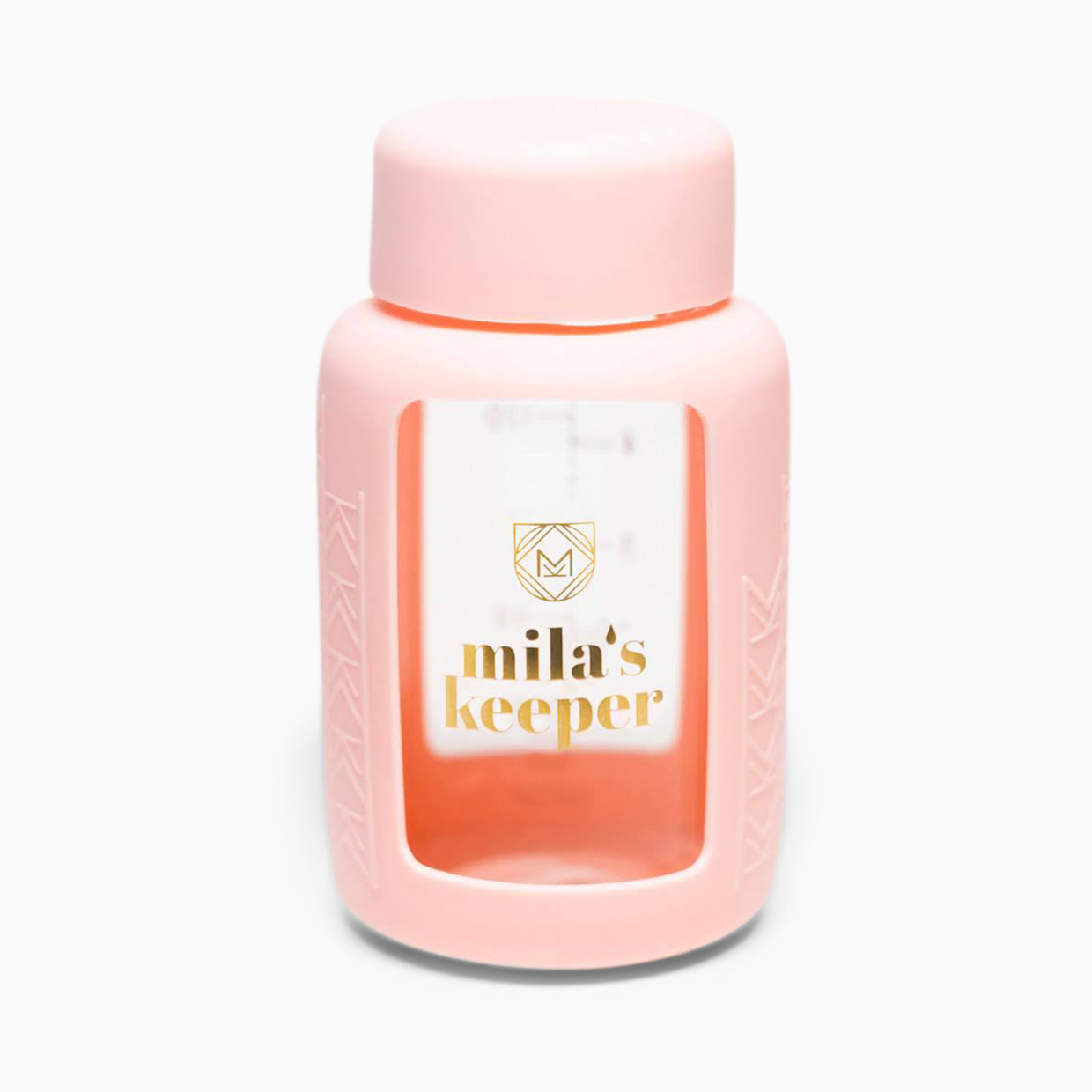 Mila's Keeper Glass Breast Milk Storage Bottles, 2 Pack - Pink Sands, Standard, 2.