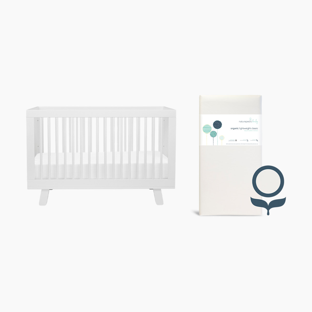 babyletto x Naturepedic Hudson Crib & Organic Mattress Bundle.