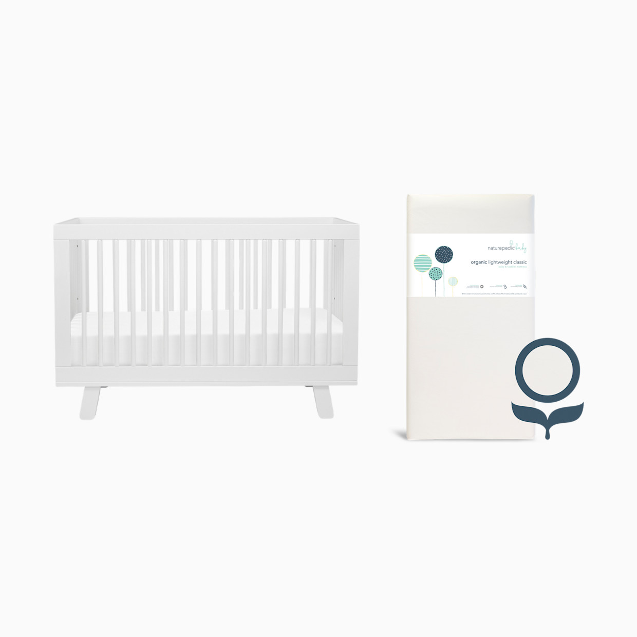 babyletto x Naturepedic Hudson Crib & Organic Mattress Bundle.