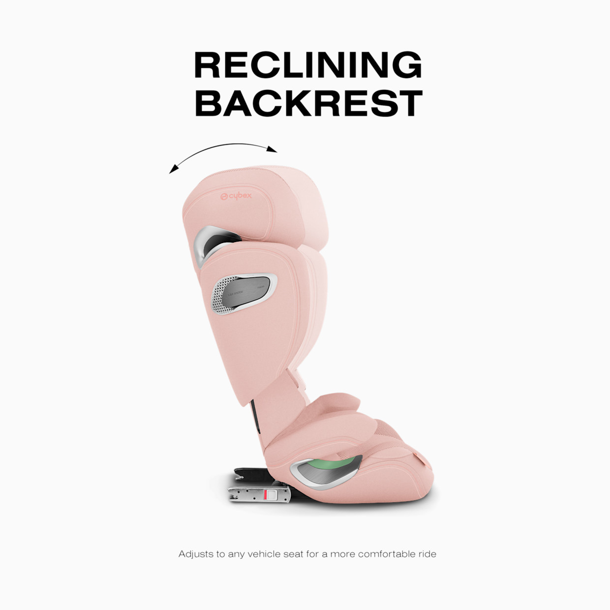 Cybex SOLUTION T High-Back Booster Seat - Peach Pink.