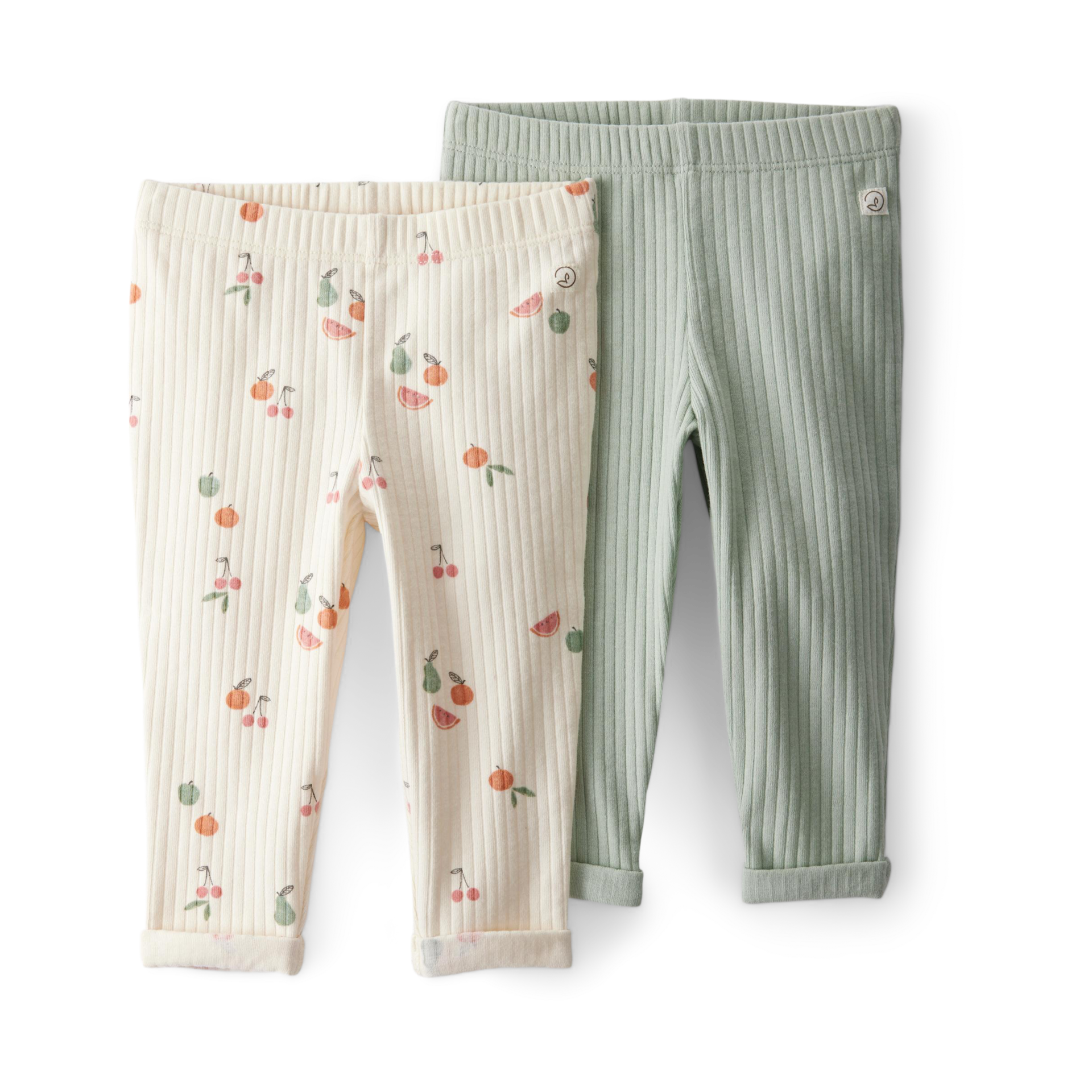 Carter's Little Planet 2-Pack Organic Cotton Rib Leggings.