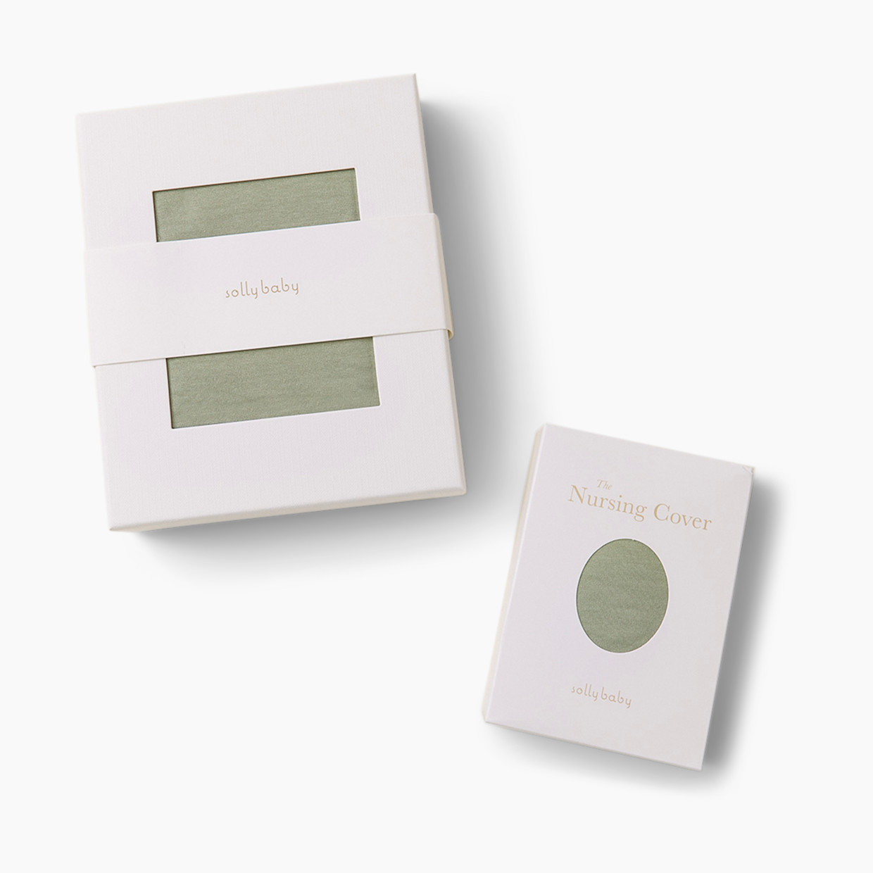 Solly Baby Wrap + Nursing Cover Gift Set - Ivy, One Size.