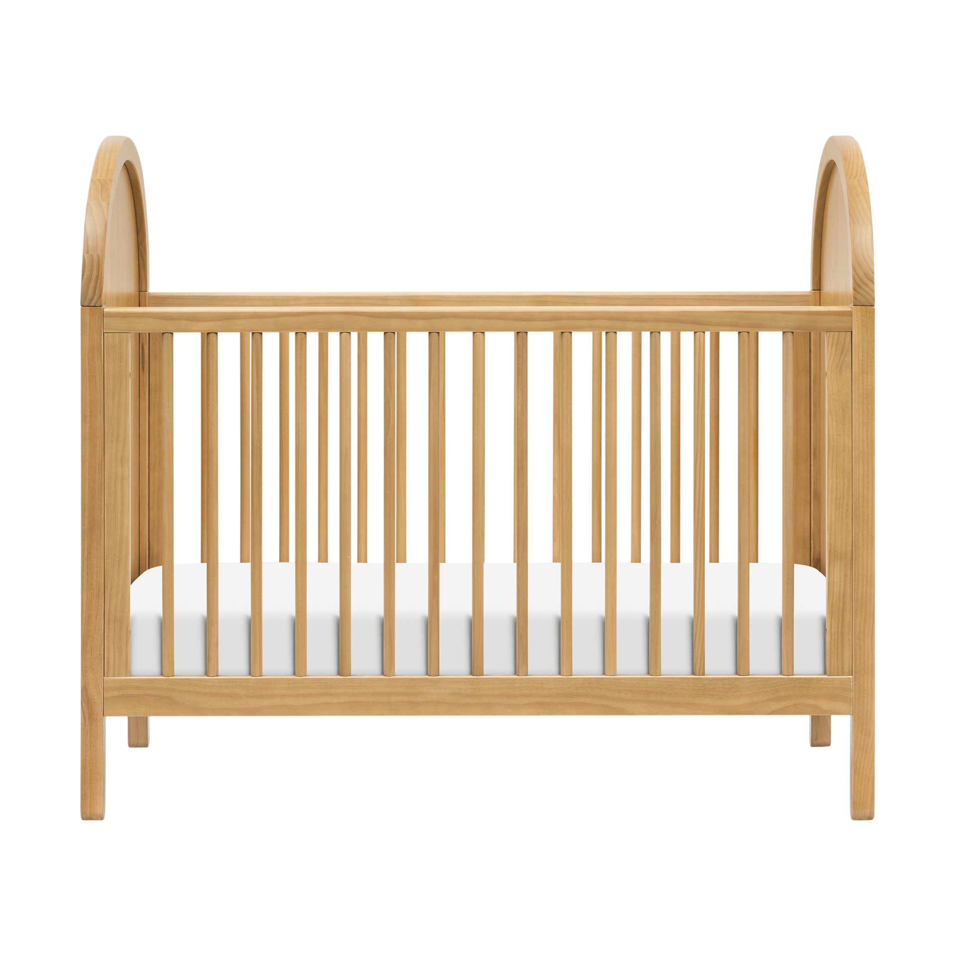 babyletto Bondi 3-in-1 Convertible Crib with Toddler Bed Conversion Kit - Honey.