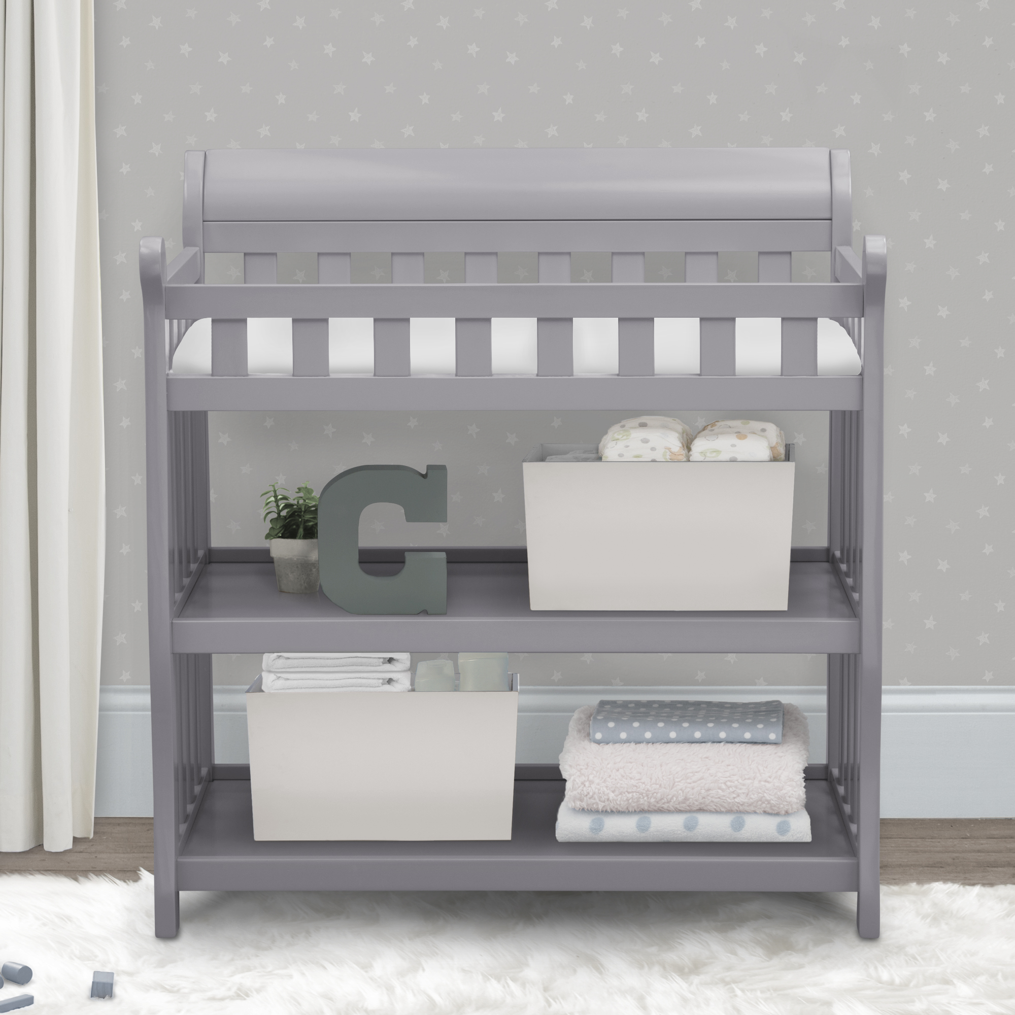 Delta Children Eclipse Changing Table - Grey.