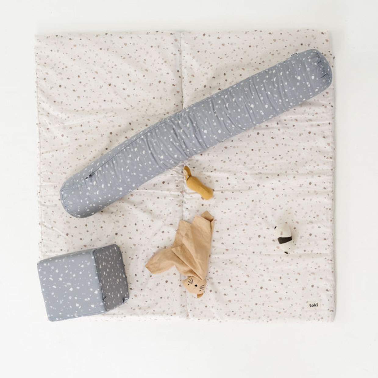 Toki Kids Tummy Time Pillow - Terrazzo Slate.