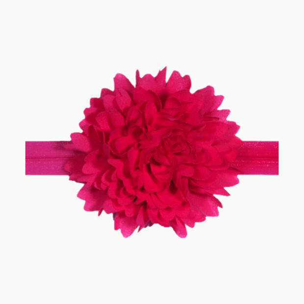 No Slippy Hair Clippy Lauren Headband - Shocking Pink, 0-6 Months.