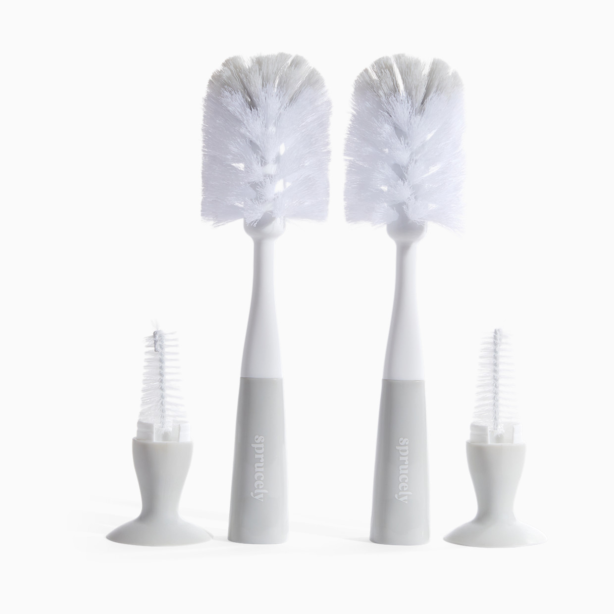 Sprucely Bottle Brush (2 Pack) - White/Grey.