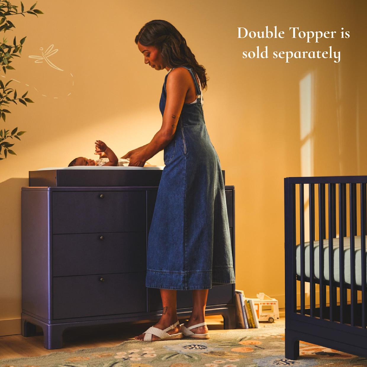 Little Seeds Posey 6-Drawer Dresser - Deep Blue.