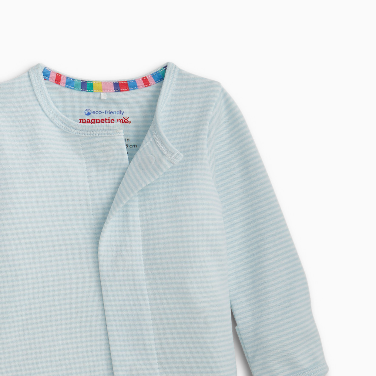 Magnetic Me Organic Cotton Magnetic Footie 2 Pack Bundle - Blue Assorted, 0-3 M.