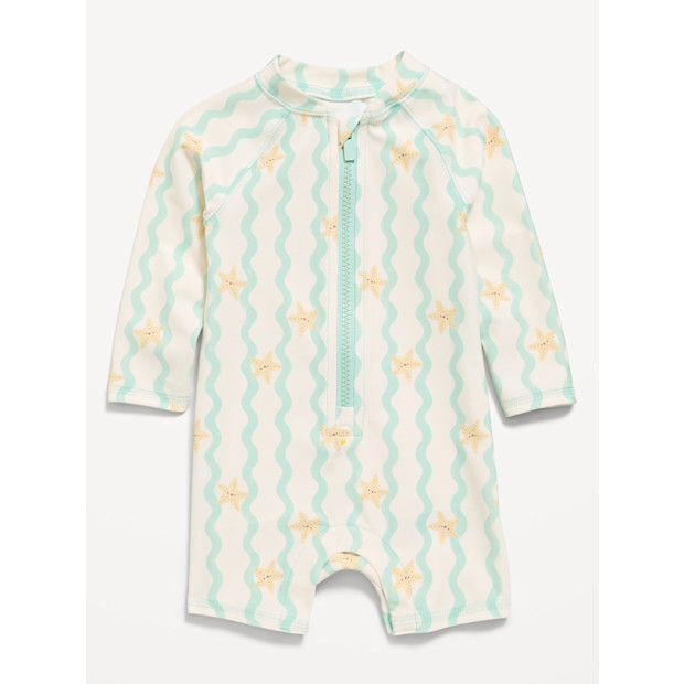 Printed Swim Rashguard Bodysuit for Baby.
