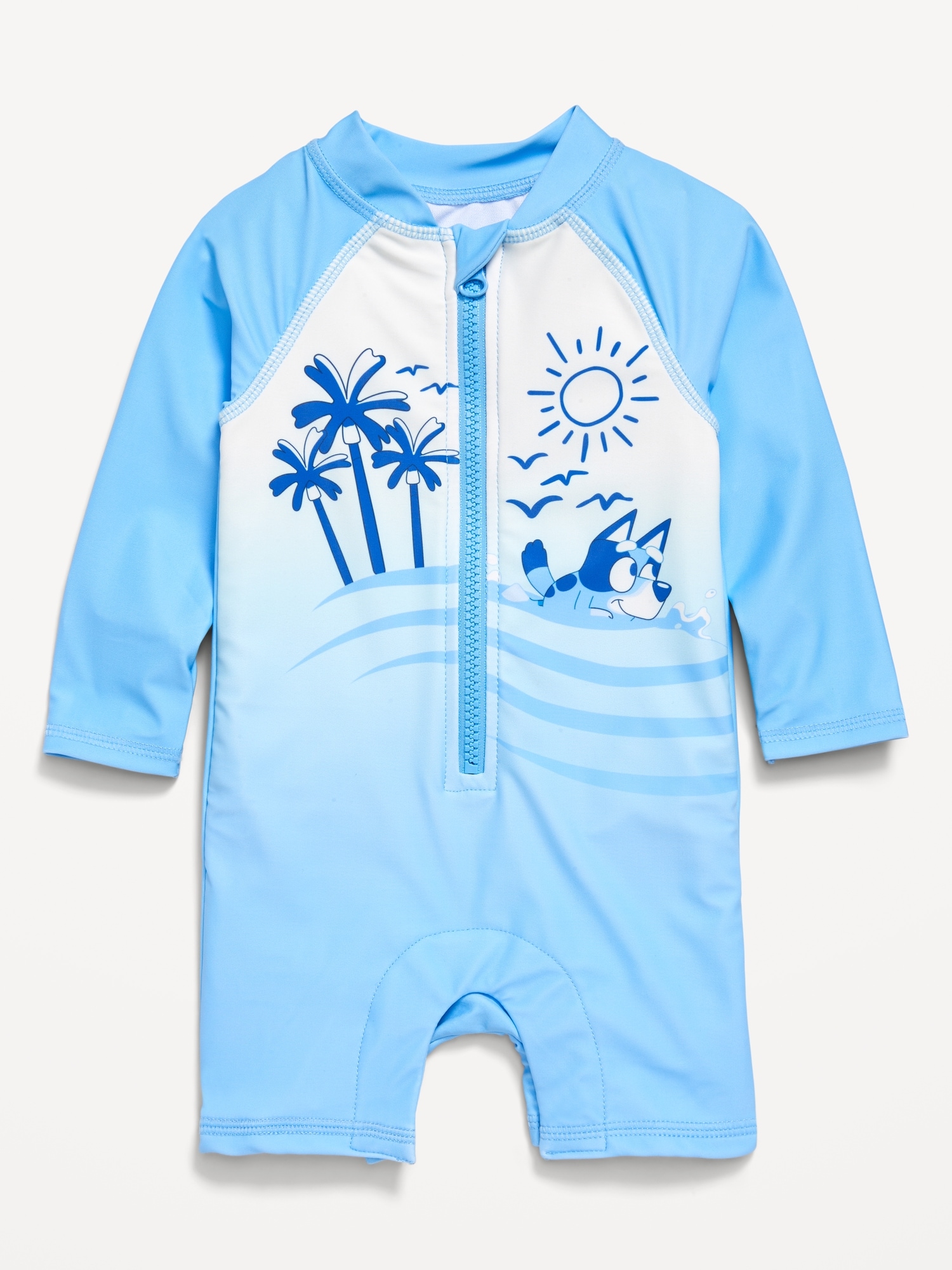Bluey Swim Rashguard Bodysuit for Baby.