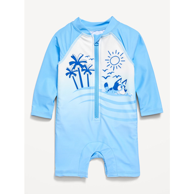 Bluey Swim Rashguard Bodysuit for Baby.