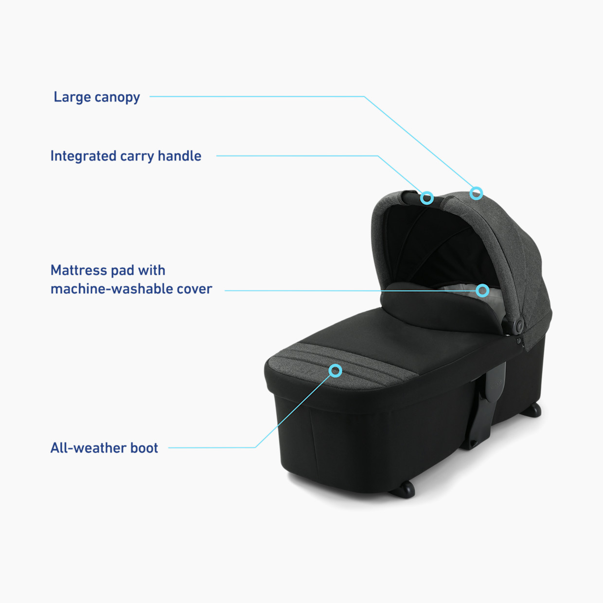 Graco Modes Carry Cot - Black.