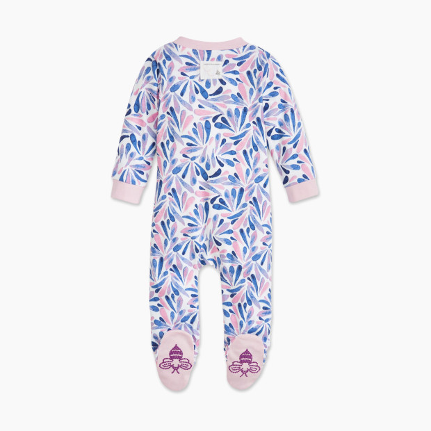 Burt's Bees Baby Organic Sleep & Play Footie Pajamas - Watercolor Dreams, 0-3 Months.