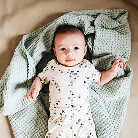 Simka Rose Waffle Blanket.