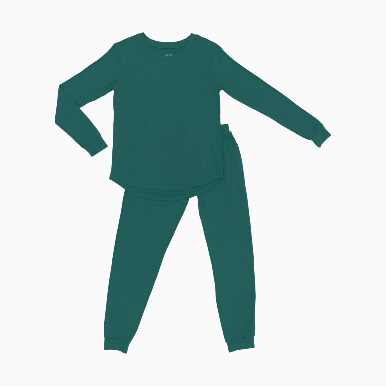 Kyte Baby Women's Jogger Pajama Set - Emerald, Large.