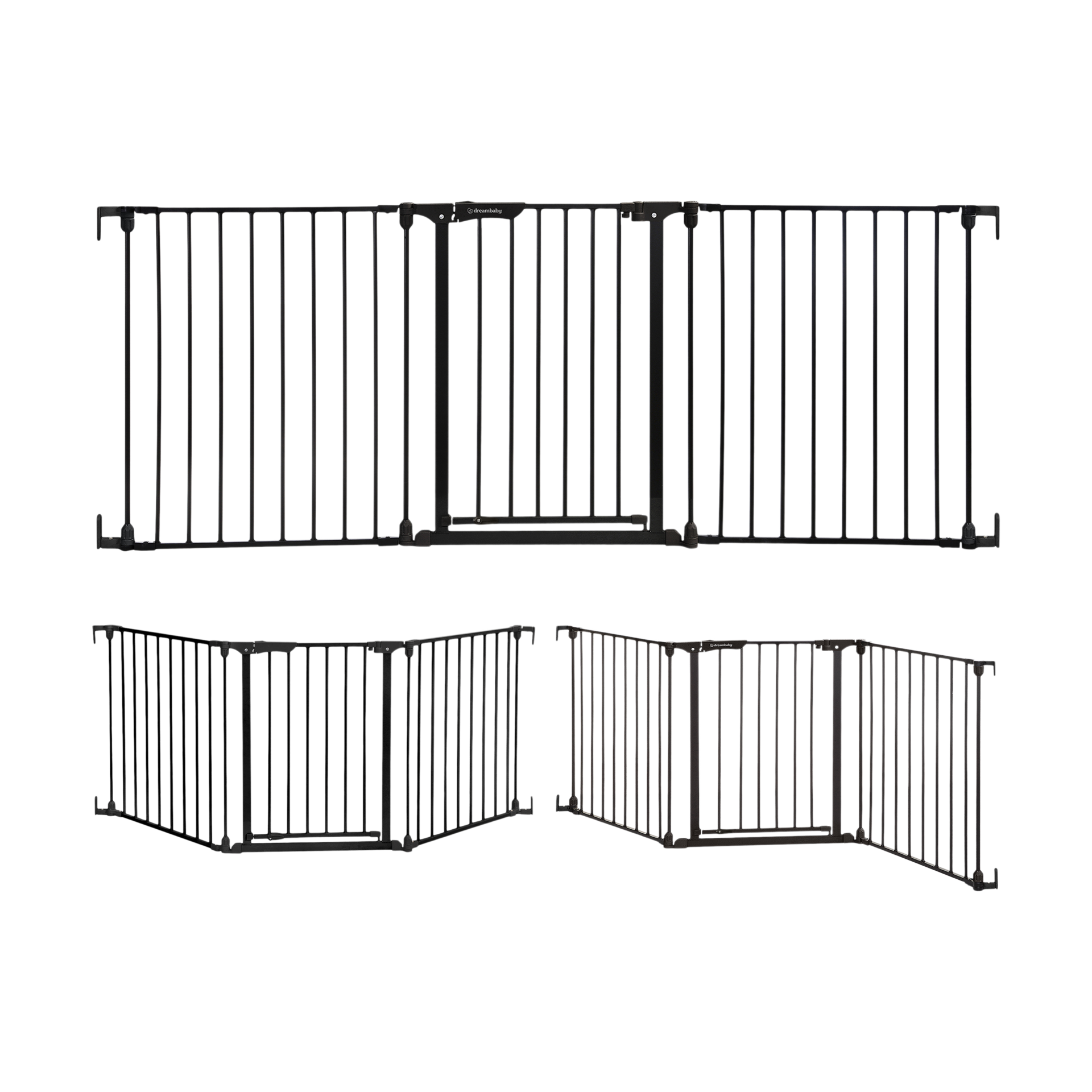 Dreambaby Discovery 3 Panel 76.5" Wide Adjustable Baby Gate.