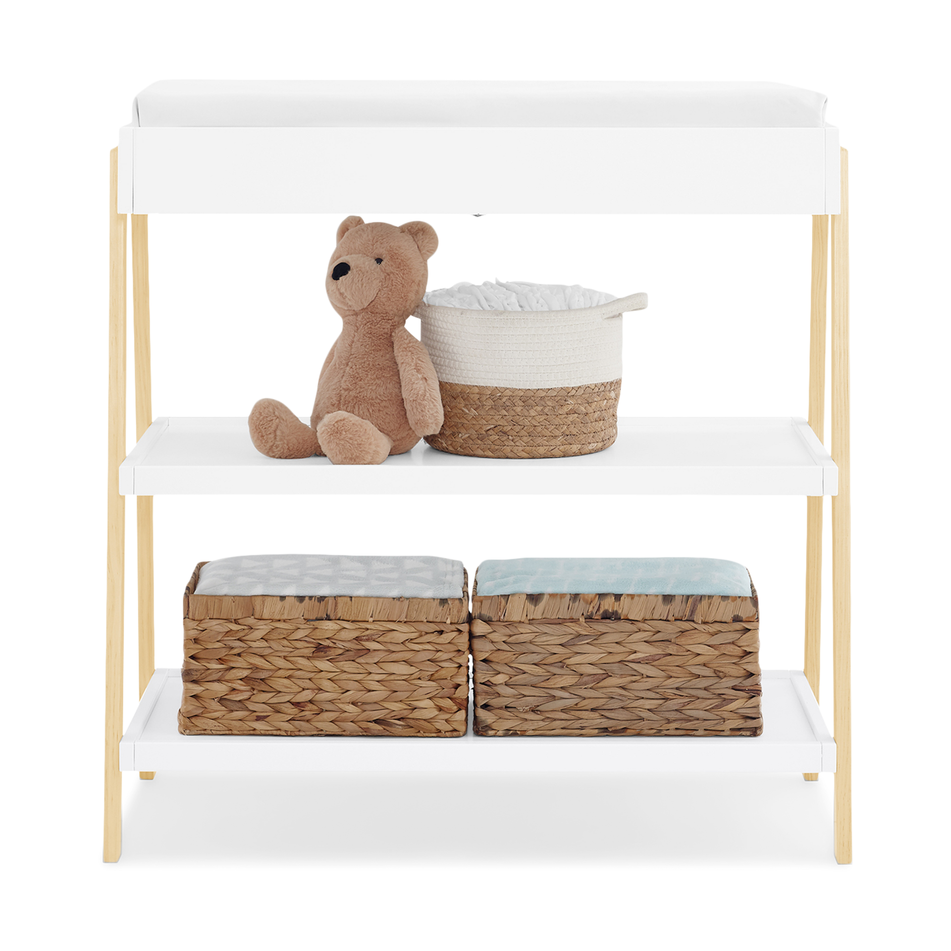 Delta Children Scout Changing Table - Bianca White/Natural.