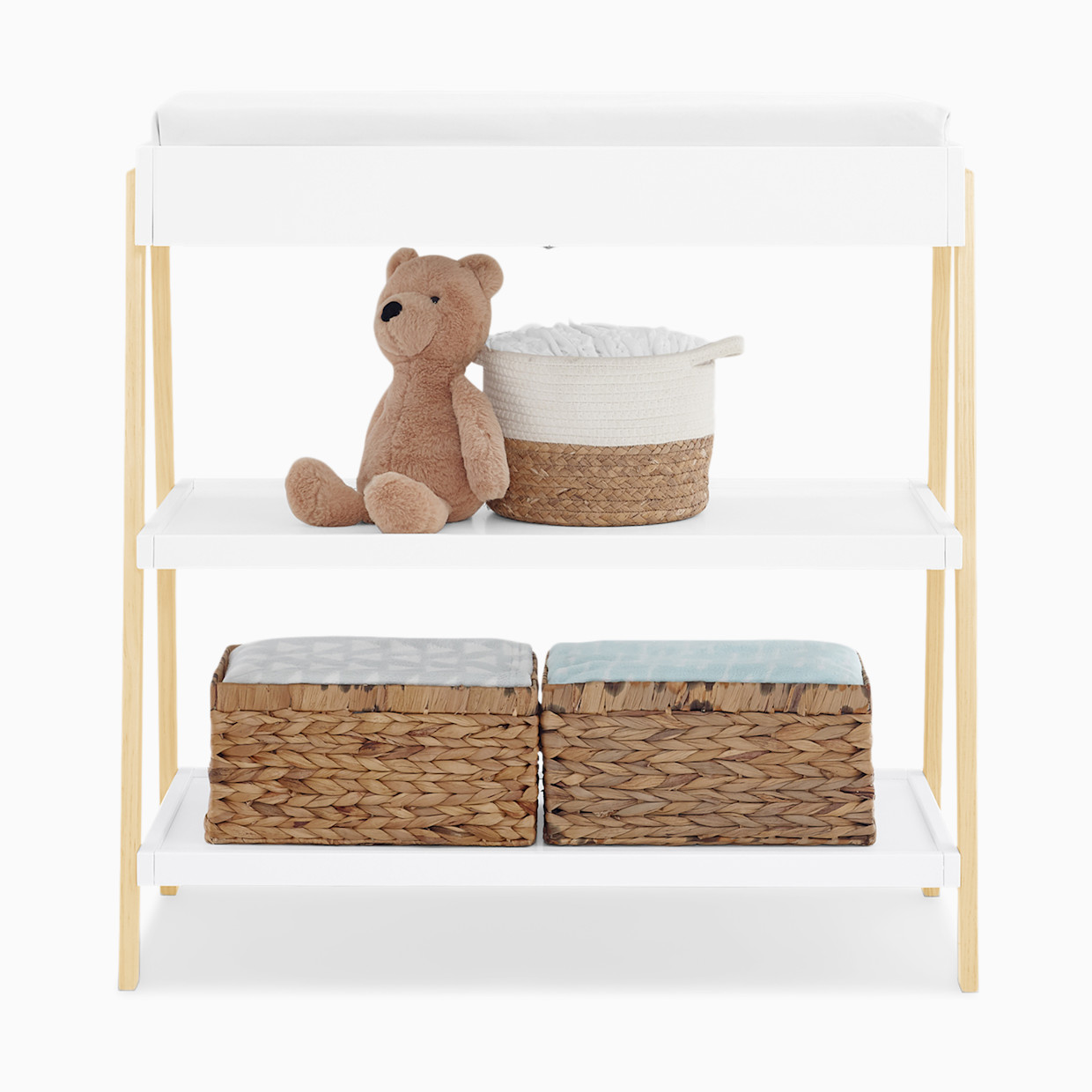 Delta Children Scout Changing Table - Bianca White/Natural.