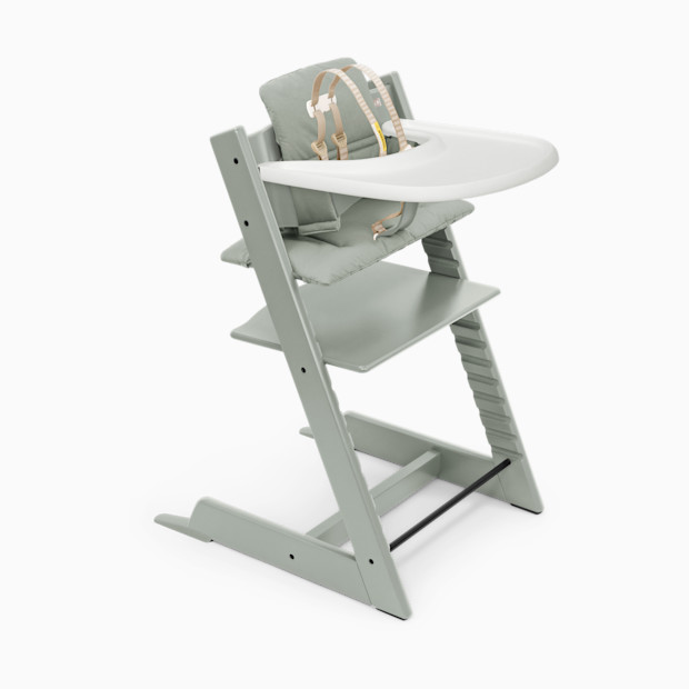 Stokke Tripp Trapp High Chair Complete - Glacier Green/Glacier Green/White Tray.