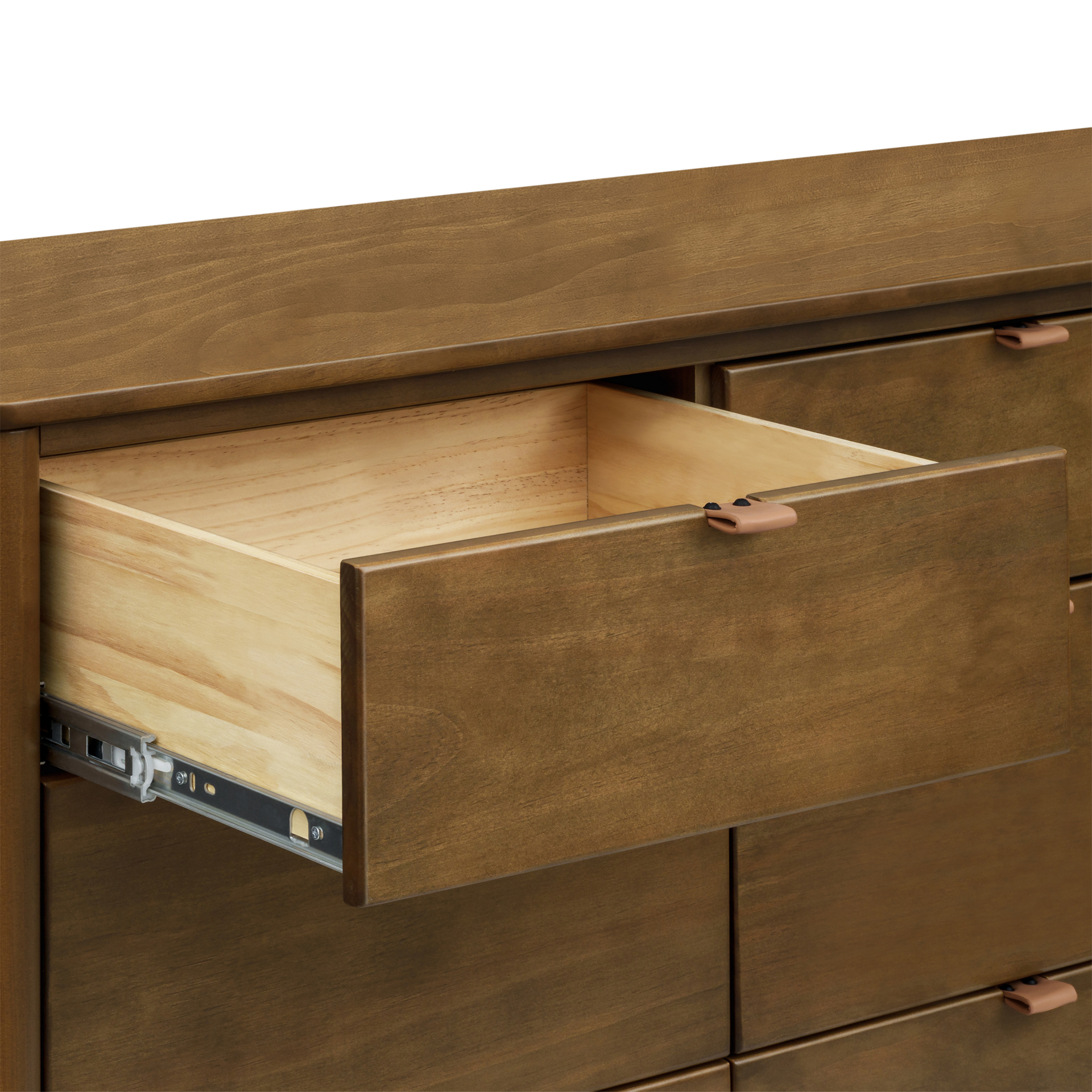 babyletto Bondi 9-Drawer Assembled Dresser - Natural Walnut.