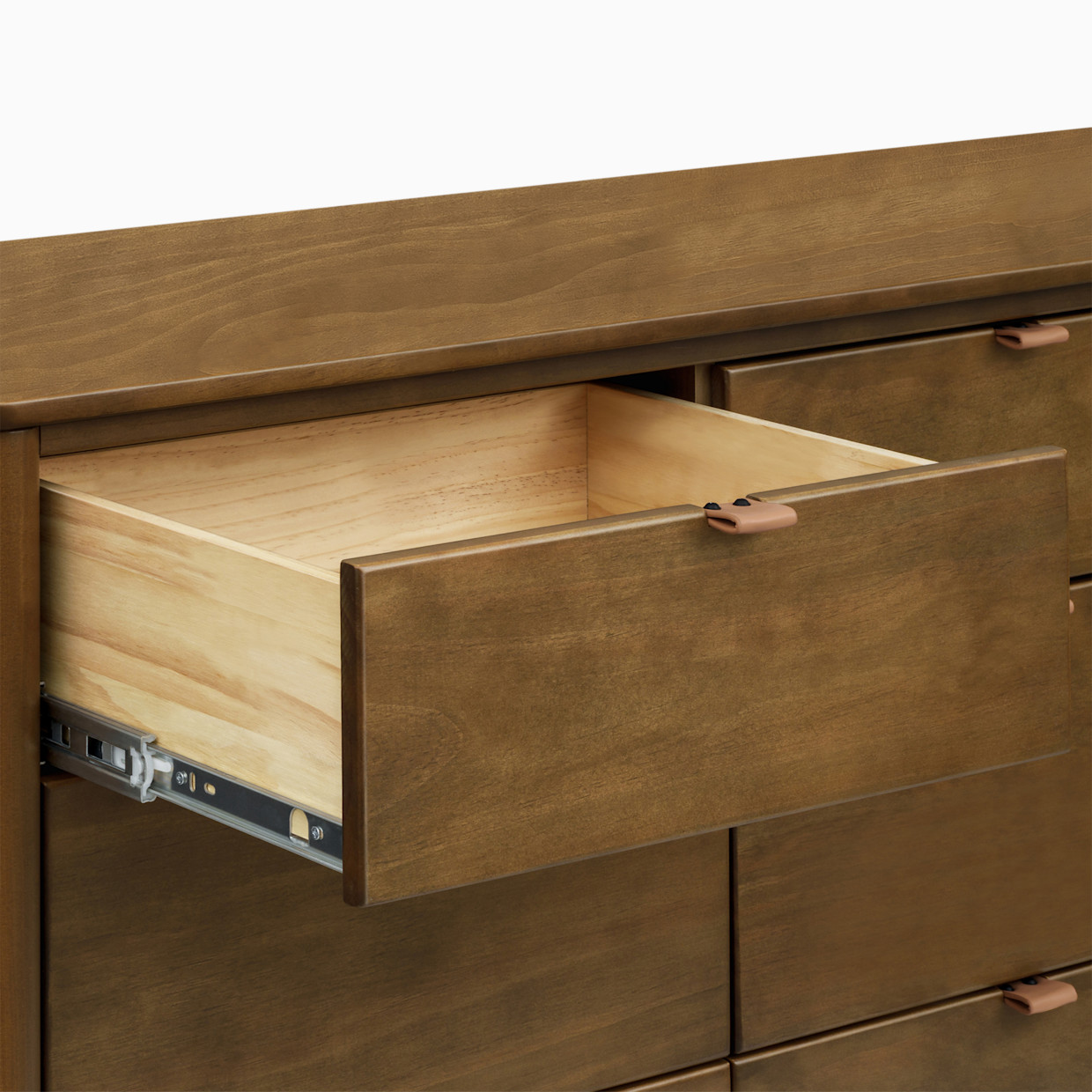 babyletto Bondi 9-Drawer Assembled Dresser - Natural Walnut.
