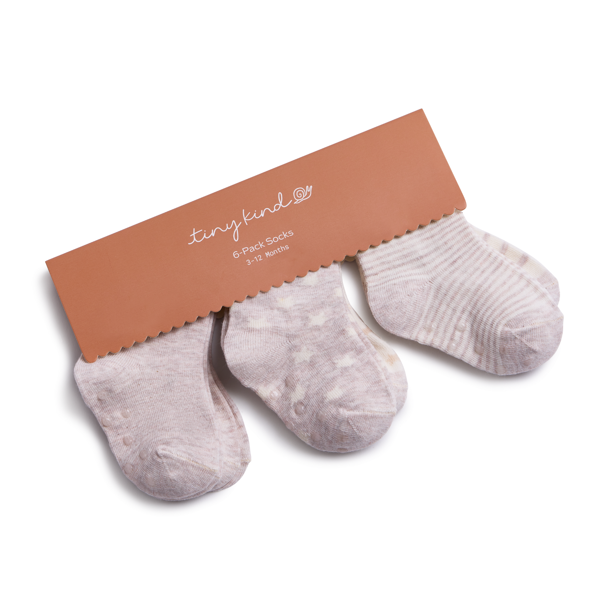 Tiny Kind 6-Pack Socks - Stars And Stripes, 0-3 M.